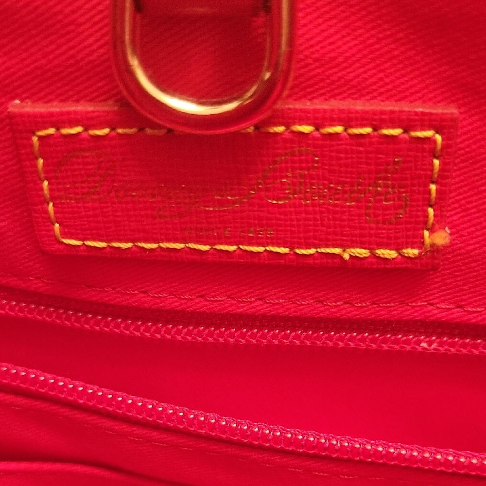 Dooney & Bourke Black Tote with Multicolor Heart Print and Red Trim - Picture 9 of 16